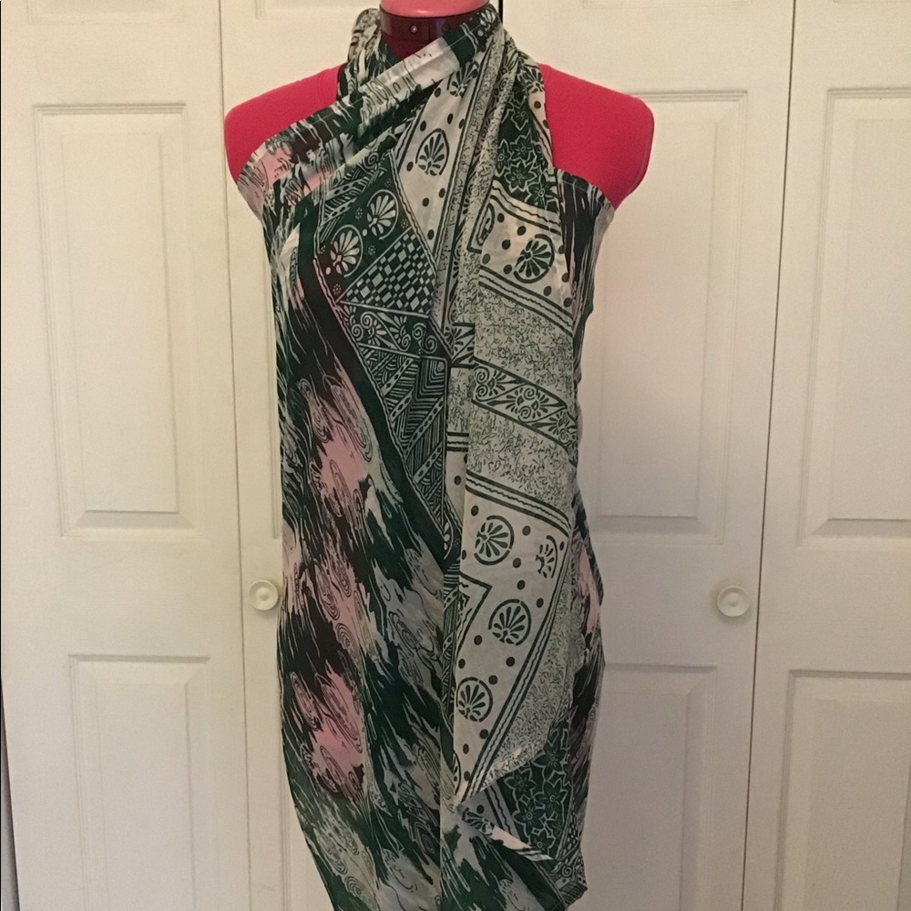 NWOT Sarong Handmade from Vintage Sari Fabric